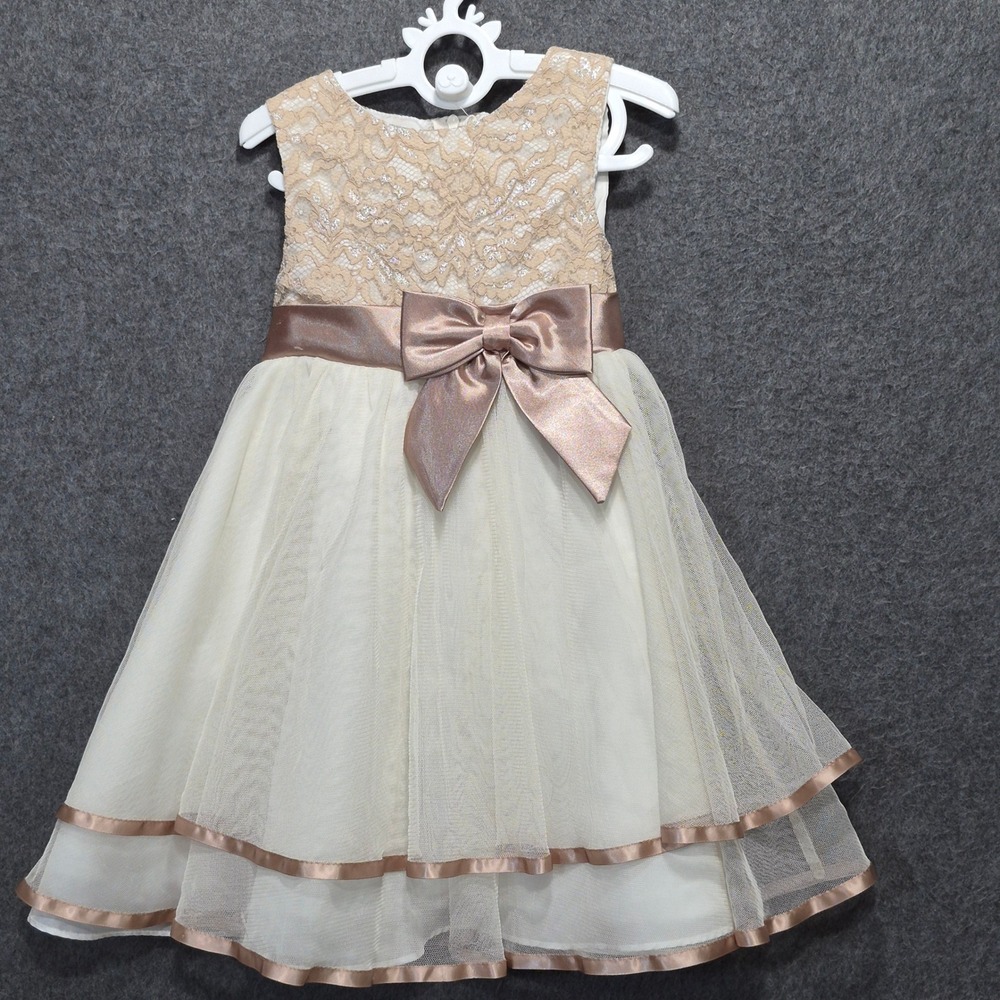 Rare Editions Lace Bodice Tulle Skirt Dress 3T Princess Babydoll Kidcore